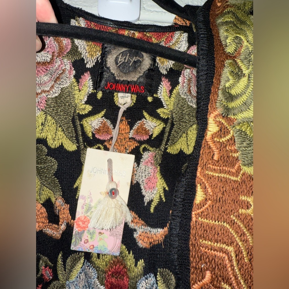 NWT Johnny Was -Biya Duster Hoodie Heavy Coat Sz M ✨ - Picture 4 of 16